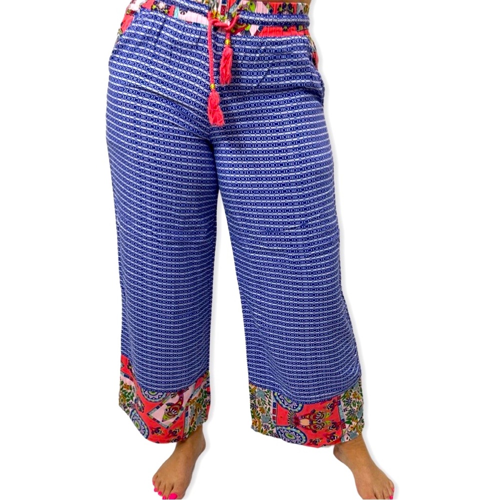 Bollydoll Casual Pants with elastic waistband